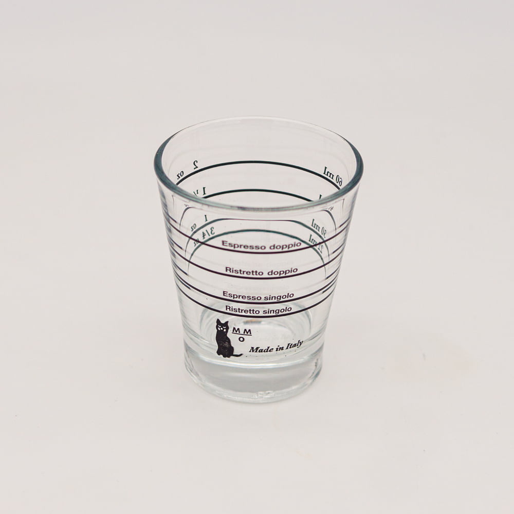 Espresso Shot Glass with Measurments for Baristas, Coffee Shops