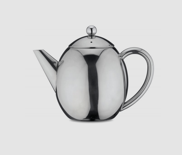 Stainless Steel Teapot with Infuser Double Walled [+ Free tea]