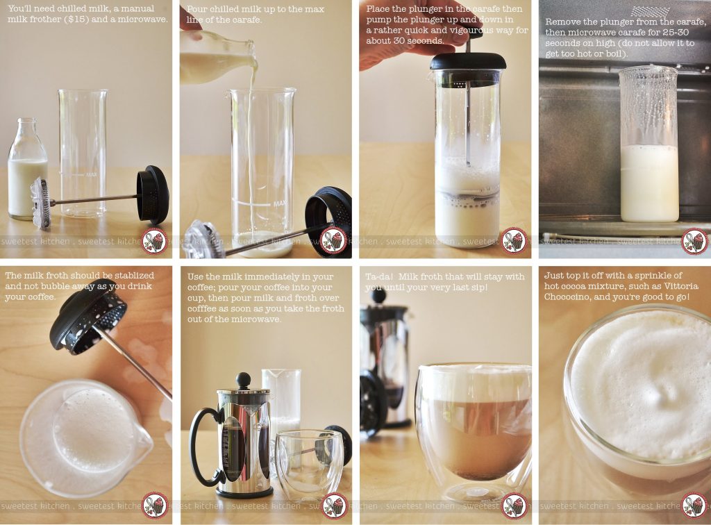 how to froth milk at home