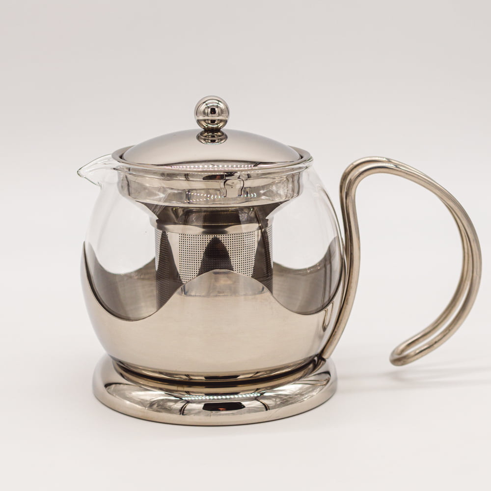 La Cafetiere Glass Teapot with Stainless Steel Frame - UK