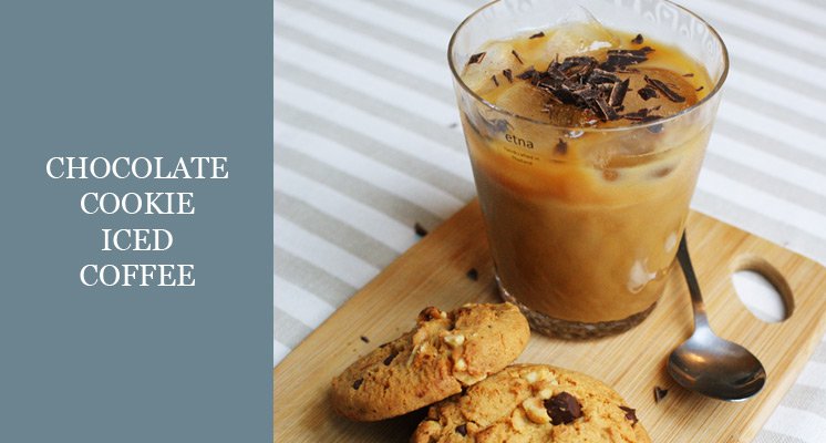 dark chocolate cookie iced coffee