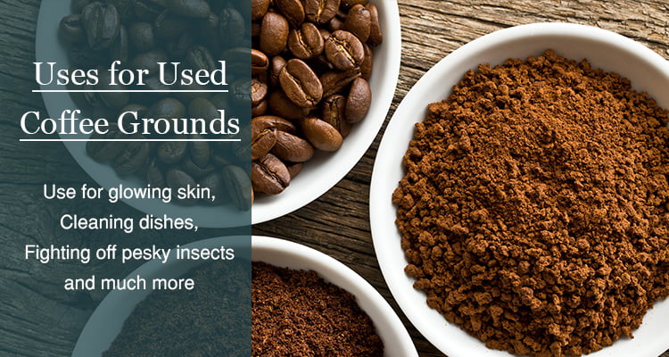 how to use used coffee grounds