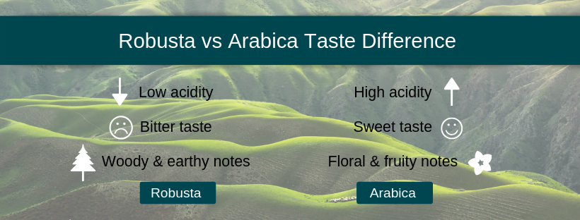 Arabica vs Robusta taste