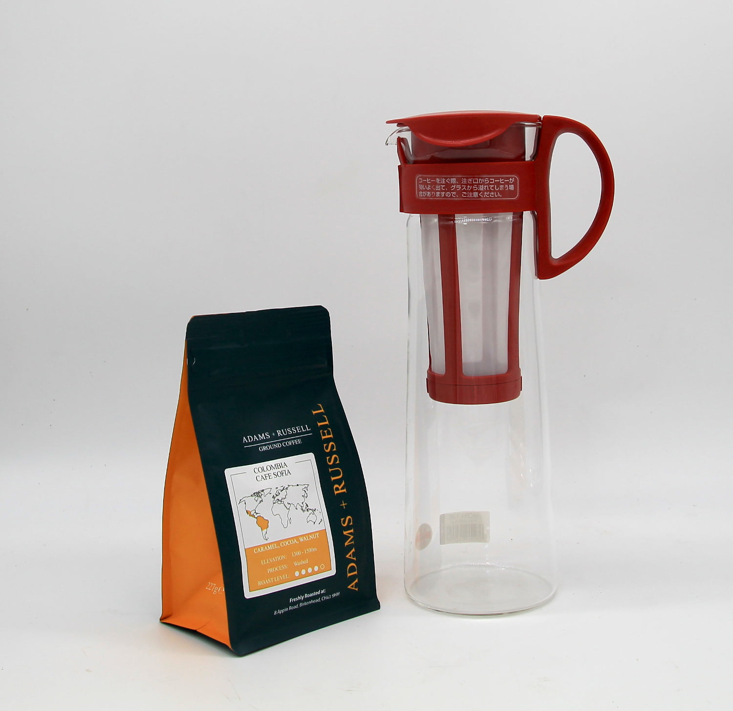 Hario Cold Brew Coffee Pot Mker 1000ml (1 Litre) Red, Instructions