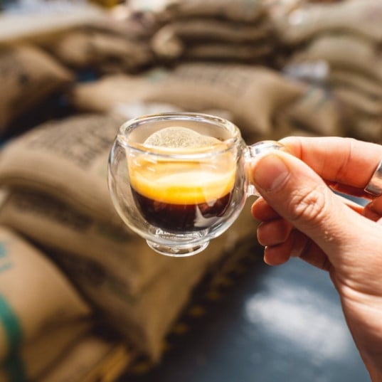 Delicious Creamy Espresso Coffee Shot